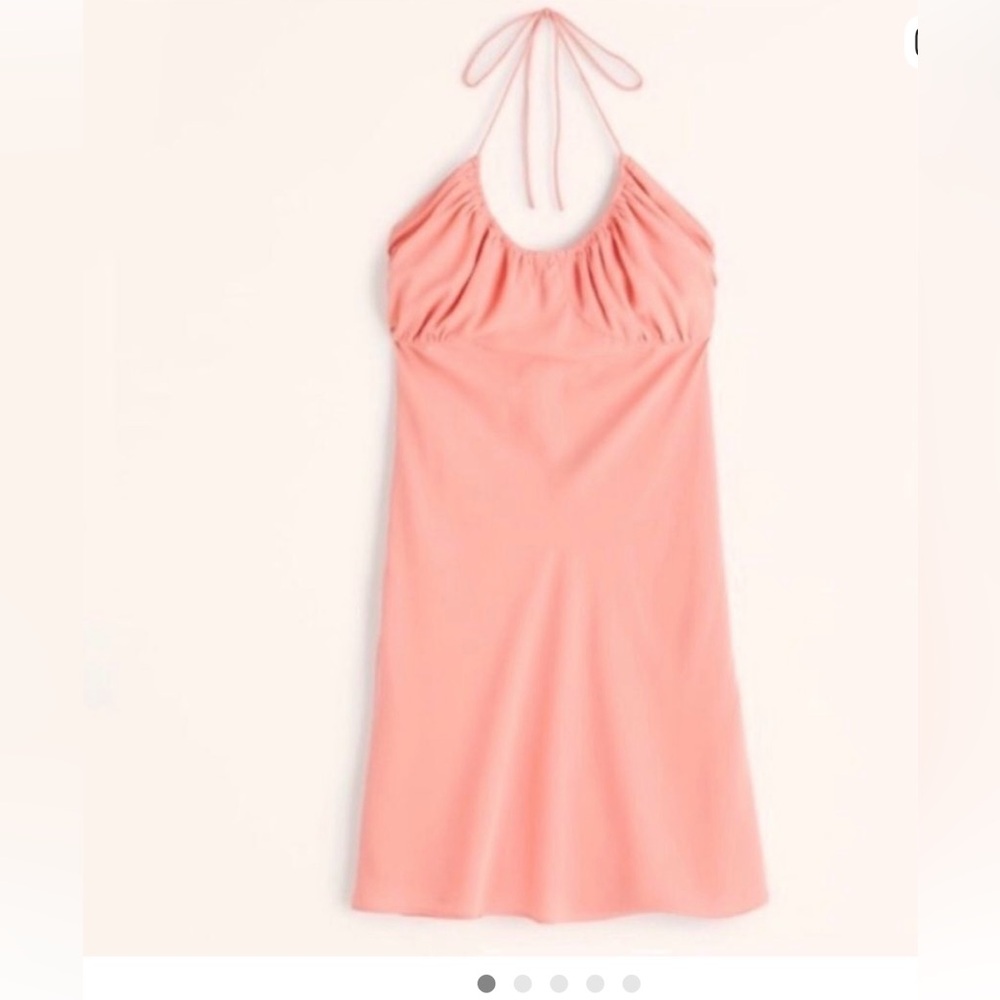 Abercrombie & Fitch Coral Halter Dress